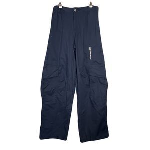 LOS ANGELES SIXTY SIX Pants Womens 5 Navy Wide Leg Cargo Baggy Utility Grunge